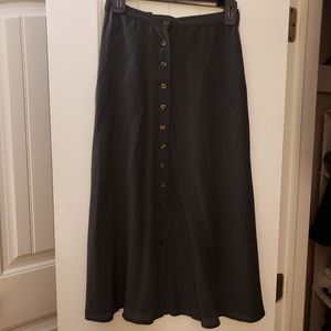 Vintage Silk Midi Skirt